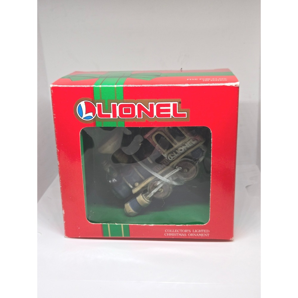 Lionel Collector's Lighted Locomotive Christmas Ornament - Porcelain 1st Edition